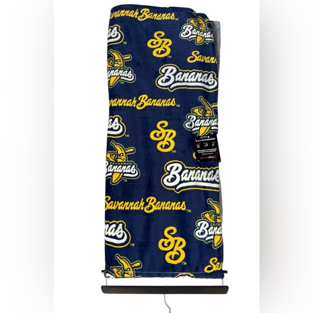 Savannah Bananas Plush Throw Blanket 60x70 Super Soft Official Baseball Team NWT